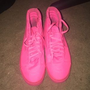 Neon pink vans